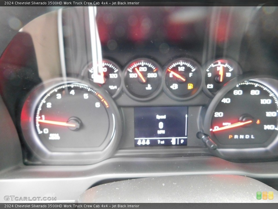 Jet Black Interior Gauges for the 2024 Chevrolet Silverado 3500HD Work Truck Crew Cab 4x4 #146178316