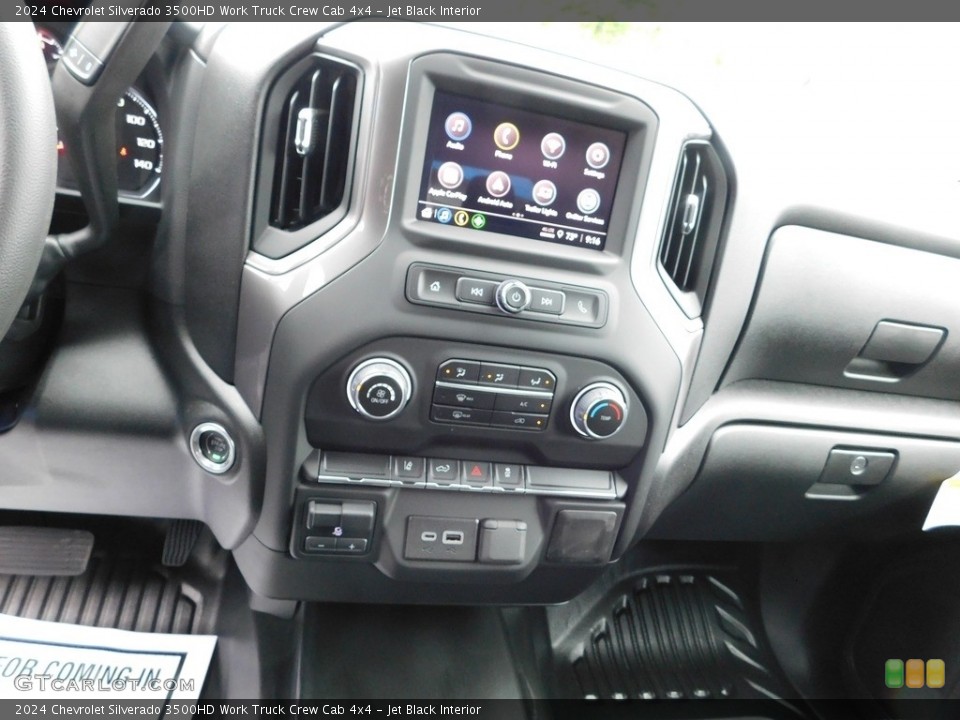 Jet Black Interior Controls for the 2024 Chevrolet Silverado 3500HD Work Truck Crew Cab 4x4 #146178399