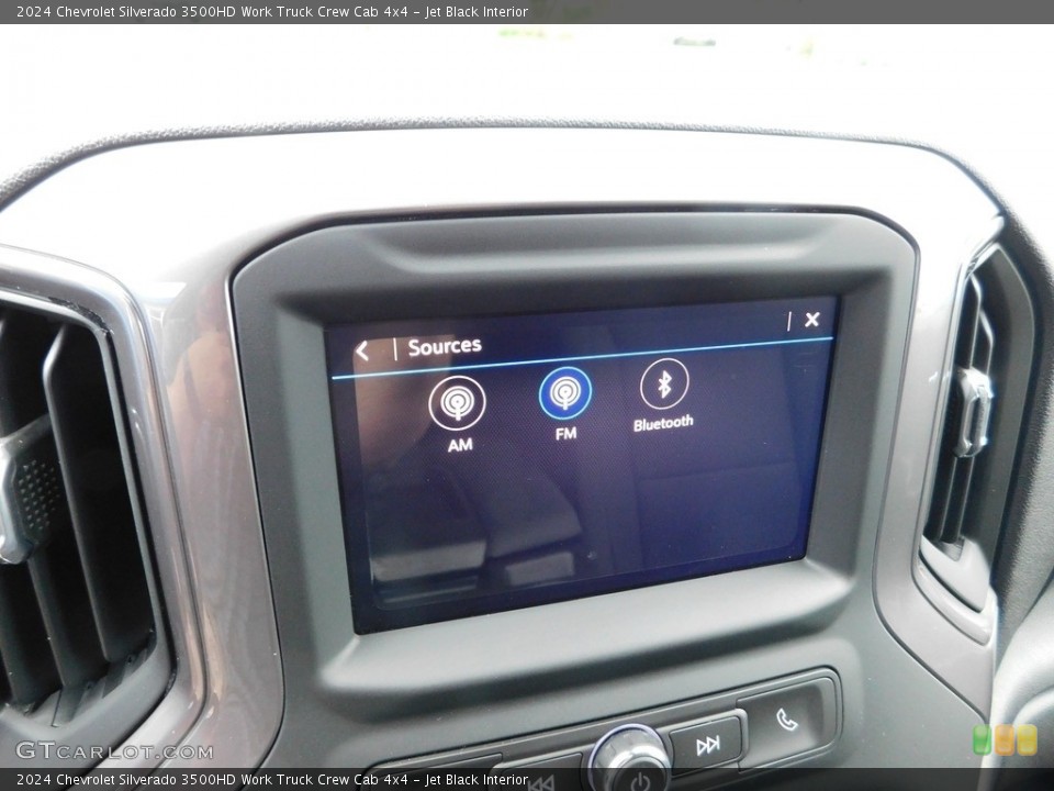 Jet Black Interior Controls for the 2024 Chevrolet Silverado 3500HD Work Truck Crew Cab 4x4 #146178501