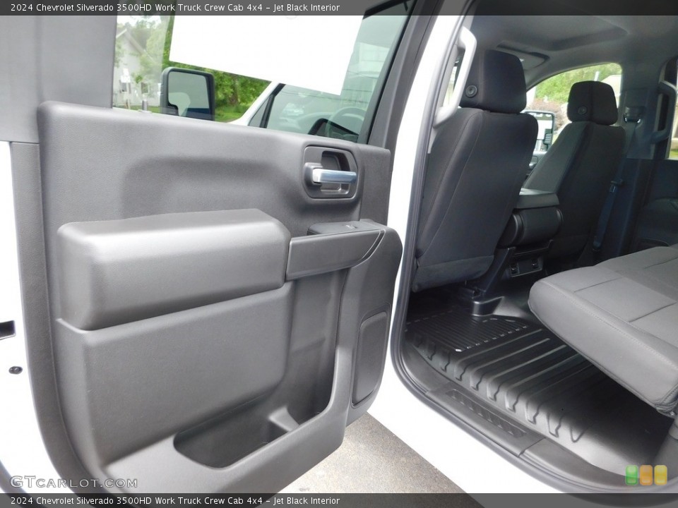 Jet Black Interior Door Panel for the 2024 Chevrolet Silverado 3500HD Work Truck Crew Cab 4x4 #146178630