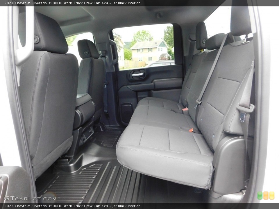 Jet Black Interior Rear Seat for the 2024 Chevrolet Silverado 3500HD Work Truck Crew Cab 4x4 #146178657