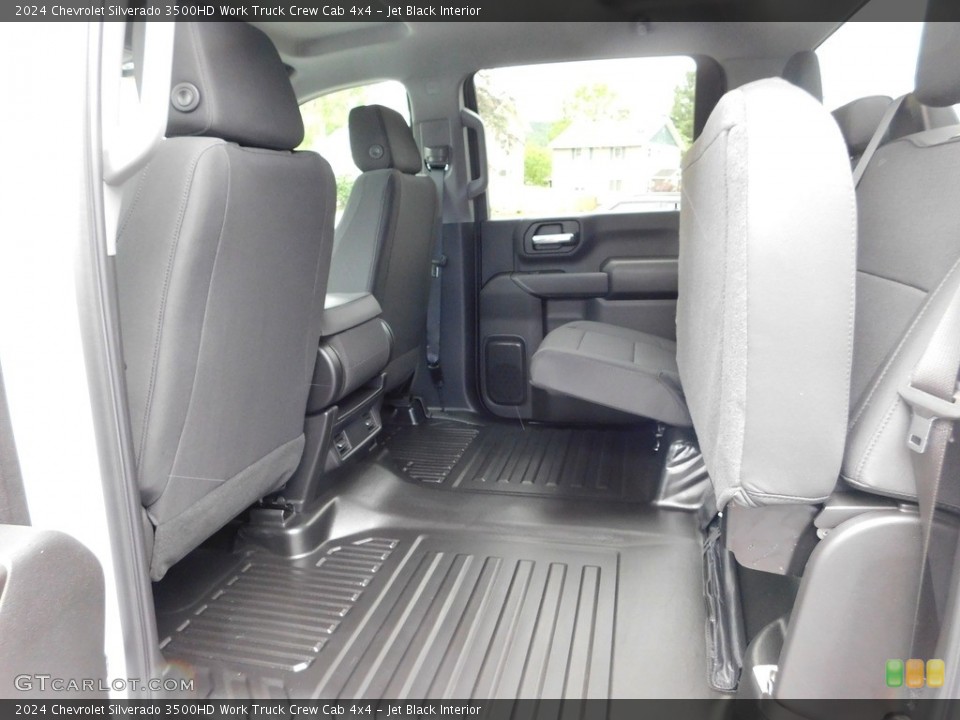 Jet Black Interior Rear Seat for the 2024 Chevrolet Silverado 3500HD Work Truck Crew Cab 4x4 #146178672