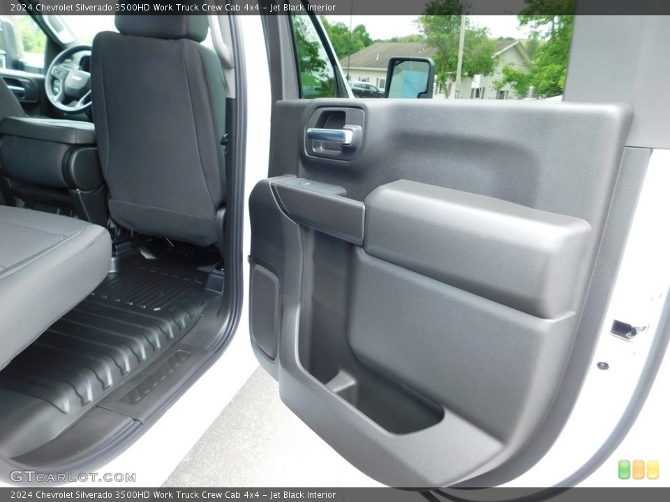 Jet Black Interior Door Panel for the 2024 Chevrolet Silverado 3500HD Work Truck Crew Cab 4x4 #146178692