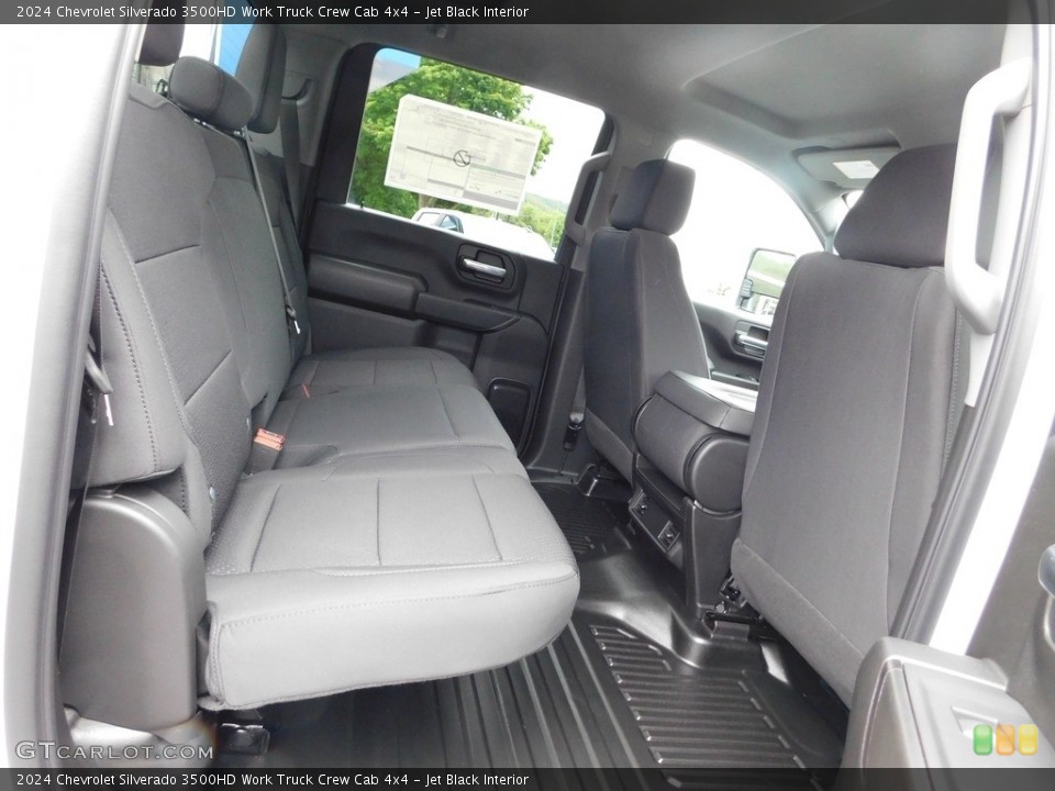 Jet Black Interior Rear Seat for the 2024 Chevrolet Silverado 3500HD Work Truck Crew Cab 4x4 #146178729