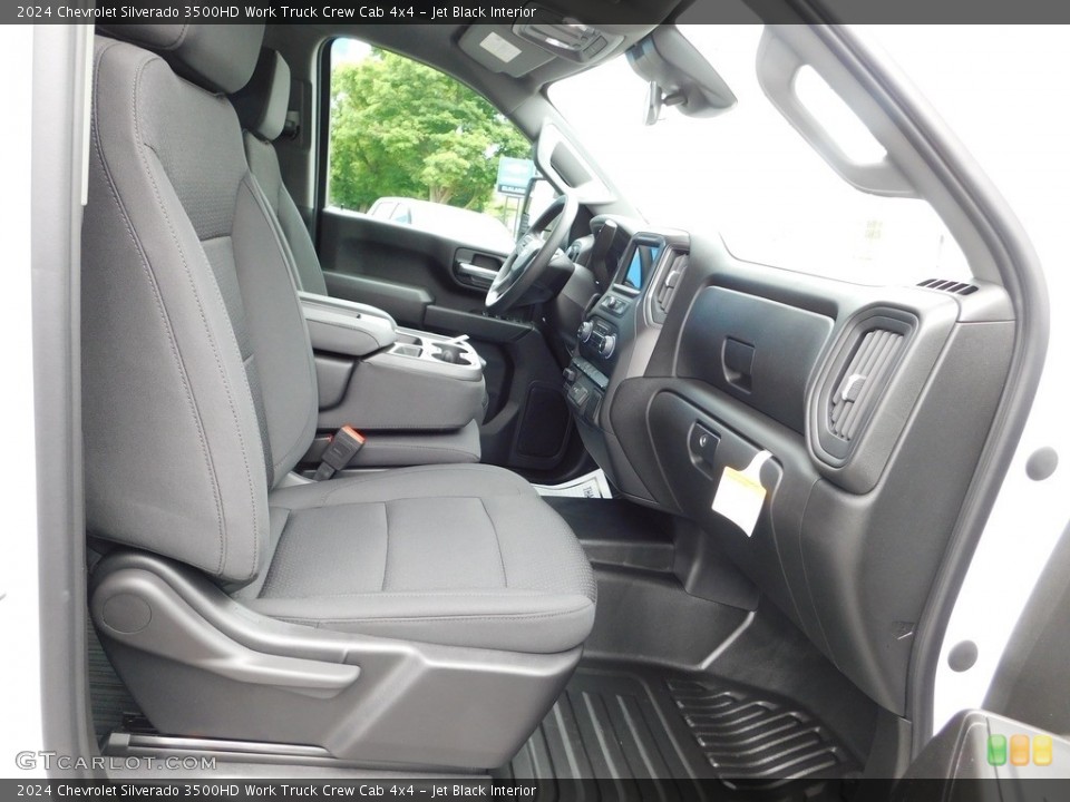 Jet Black Interior Front Seat for the 2024 Chevrolet Silverado 3500HD Work Truck Crew Cab 4x4 #146178768