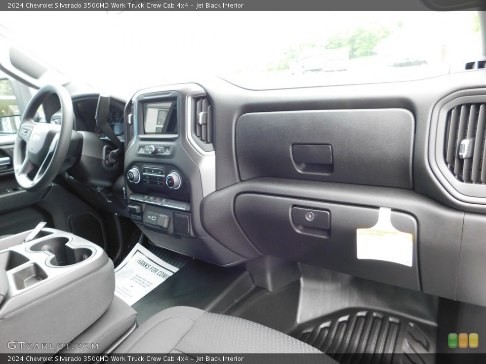 Jet Black Interior Dashboard for the 2024 Chevrolet Silverado 3500HD Work Truck Crew Cab 4x4 #146178816