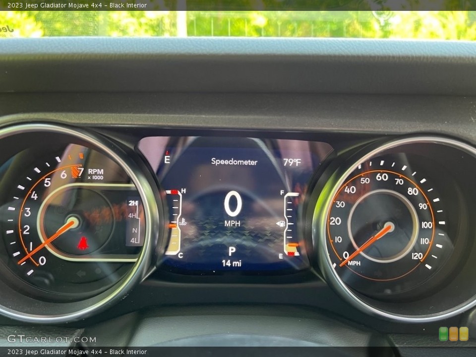 Black Interior Gauges for the 2023 Jeep Gladiator Mojave 4x4 #146179356
