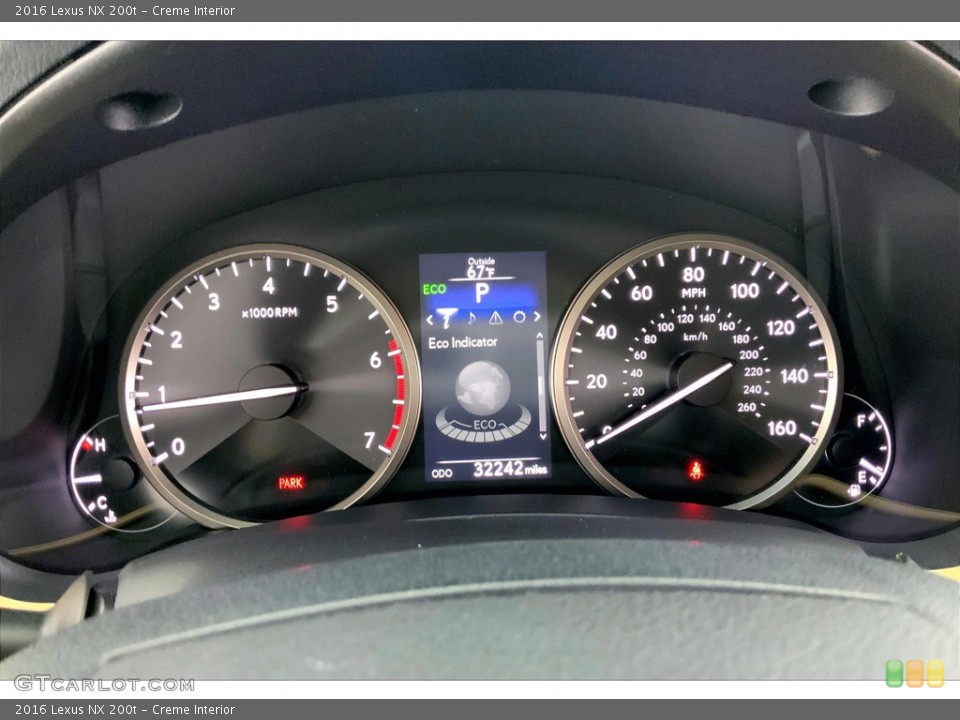 Creme Interior Gauges for the 2016 Lexus NX 200t #146179521