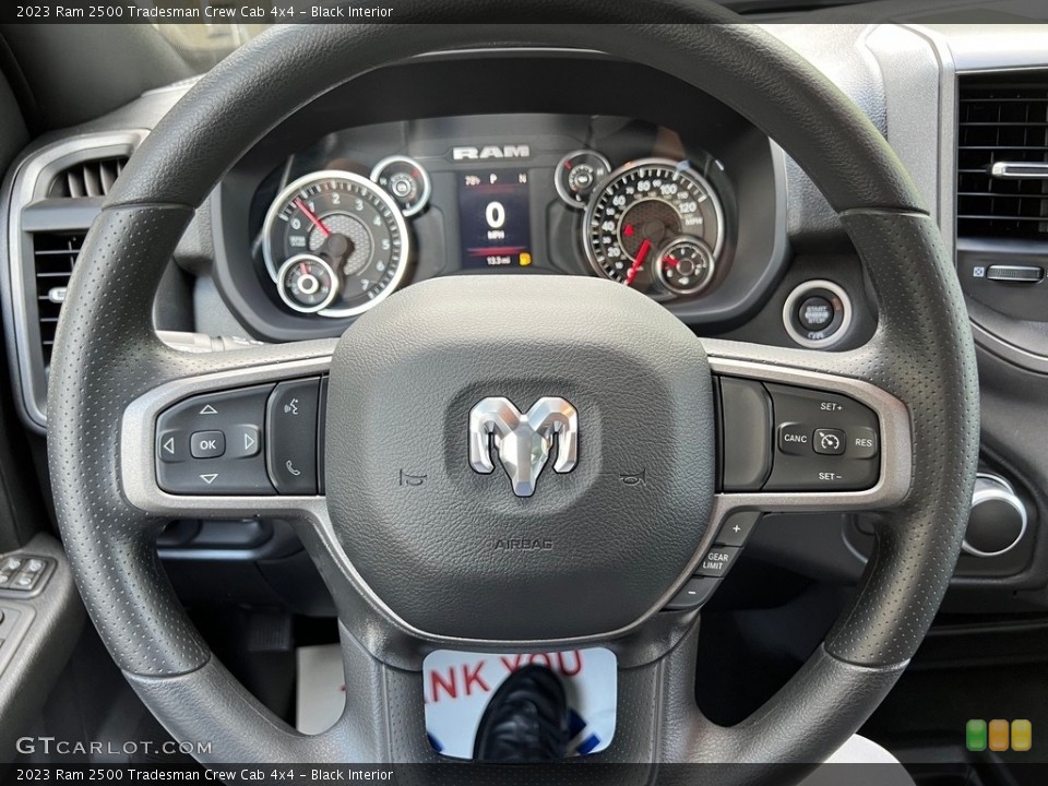 Black Interior Steering Wheel for the 2023 Ram 2500 Tradesman Crew Cab 4x4 #146180154