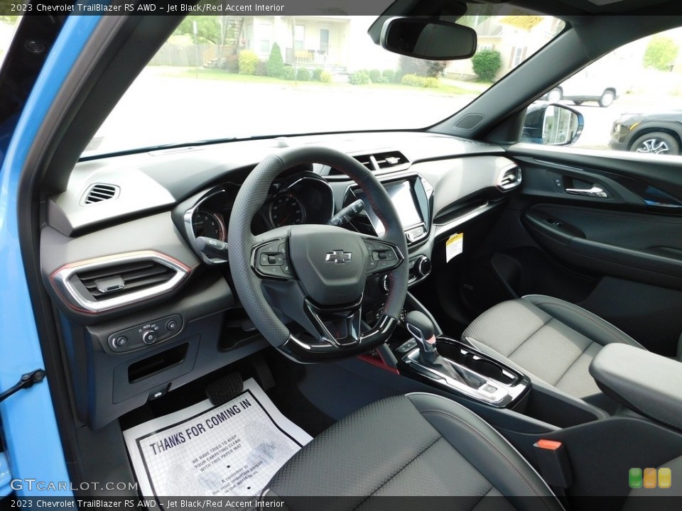 Jet Black/Red Accent Interior Photo for the 2023 Chevrolet TrailBlazer RS AWD #146180487