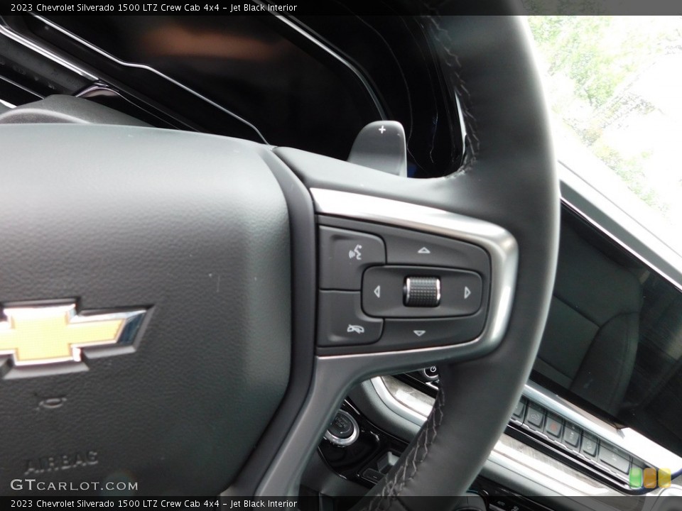 Jet Black Interior Steering Wheel for the 2023 Chevrolet Silverado 1500 LTZ Crew Cab 4x4 #146181787