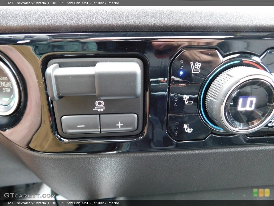 Jet Black Interior Controls for the 2023 Chevrolet Silverado 1500 LTZ Crew Cab 4x4 #146182020