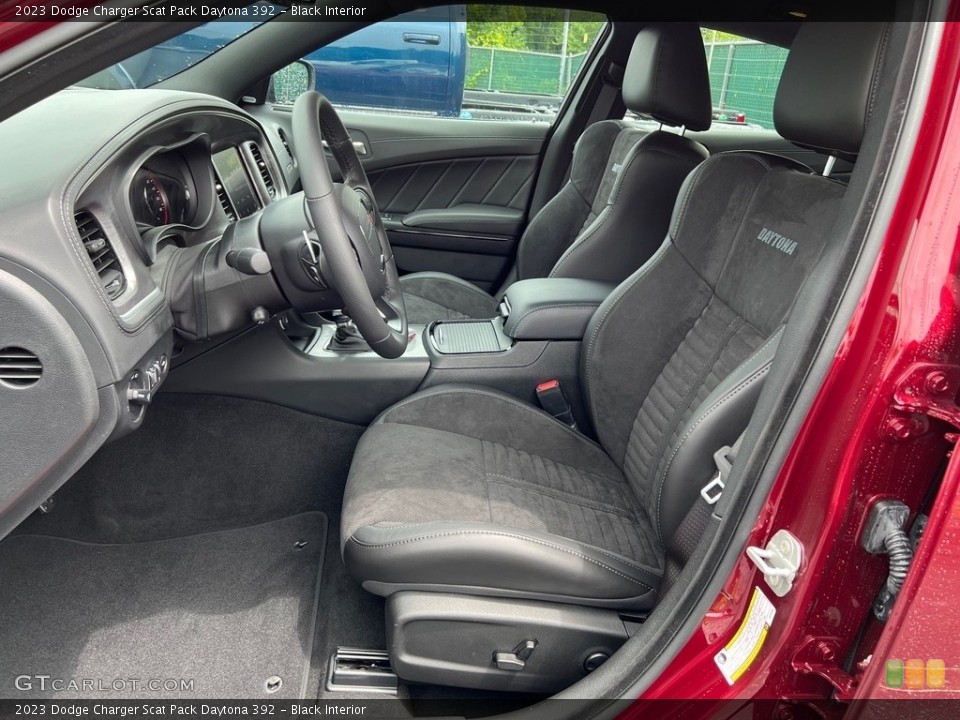Black Interior Front Seat for the 2023 Dodge Charger Scat Pack Daytona 392 #146182113