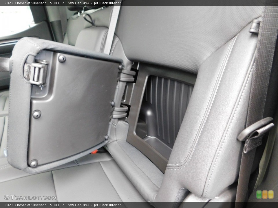 Jet Black Interior Rear Seat for the 2023 Chevrolet Silverado 1500 LTZ Crew Cab 4x4 #146182182