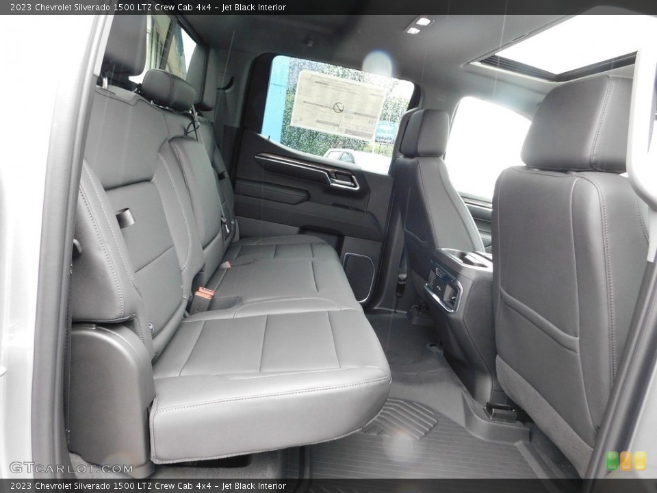 Jet Black Interior Rear Seat for the 2023 Chevrolet Silverado 1500 LTZ Crew Cab 4x4 #146182242
