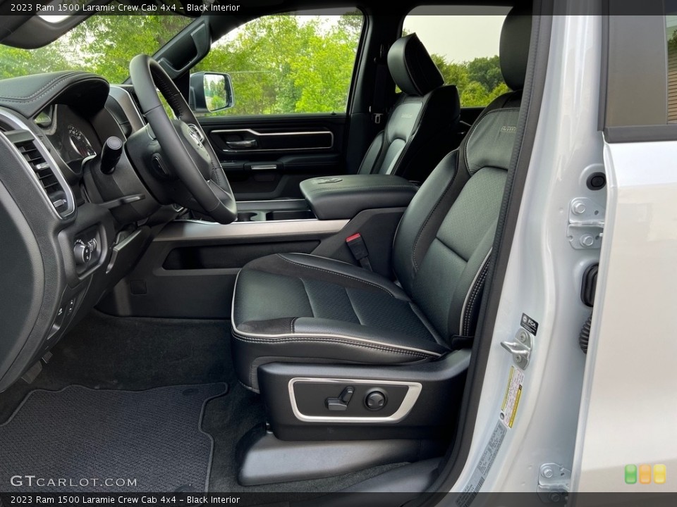 Black Interior Front Seat for the 2023 Ram 1500 Laramie Crew Cab 4x4 #146182857