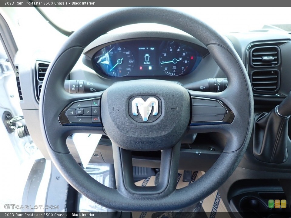 Black Interior Steering Wheel for the 2023 Ram ProMaster 3500 Chassis #146182974