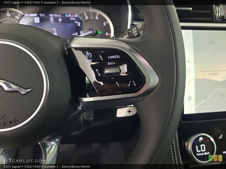 Ebony/Ebony Interior Steering Wheel for the 2023 Jaguar F-PACE P400 R-Dynamic S #146184171