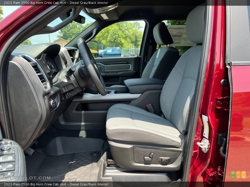 Diesel Gray/Black Interior Front Seat for the 2023 Ram 2500 Big Horn Crew Cab 4x4 #146184525