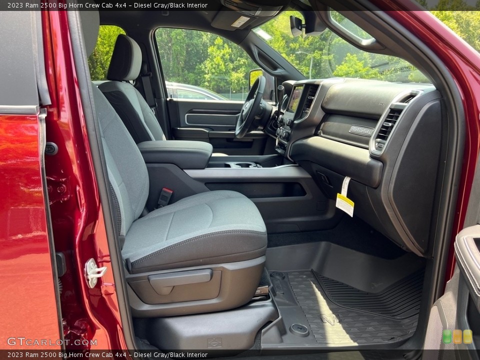 Diesel Gray/Black Interior Front Seat for the 2023 Ram 2500 Big Horn Crew Cab 4x4 #146184687