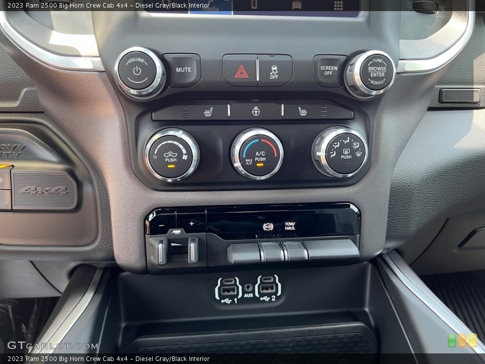 Diesel Gray/Black Interior Controls for the 2023 Ram 2500 Big Horn Crew Cab 4x4 #146184864
