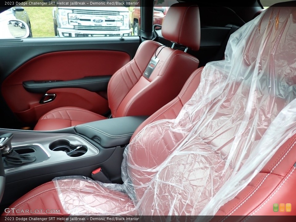 Demonic Red/Black Interior Front Seat for the 2023 Dodge Challenger SRT Hellcat JailBreak #146184873