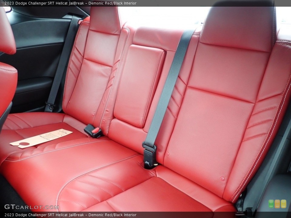 Demonic Red/Black Interior Rear Seat for the 2023 Dodge Challenger SRT Hellcat JailBreak #146184894