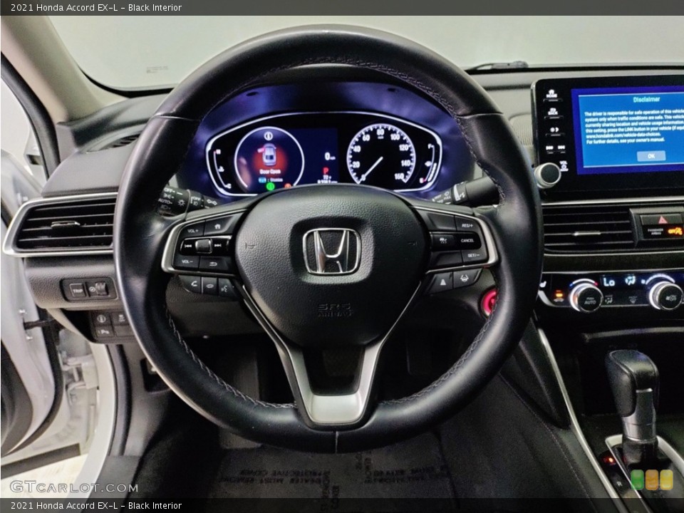 Black Interior Steering Wheel for the 2021 Honda Accord EX-L #146184927