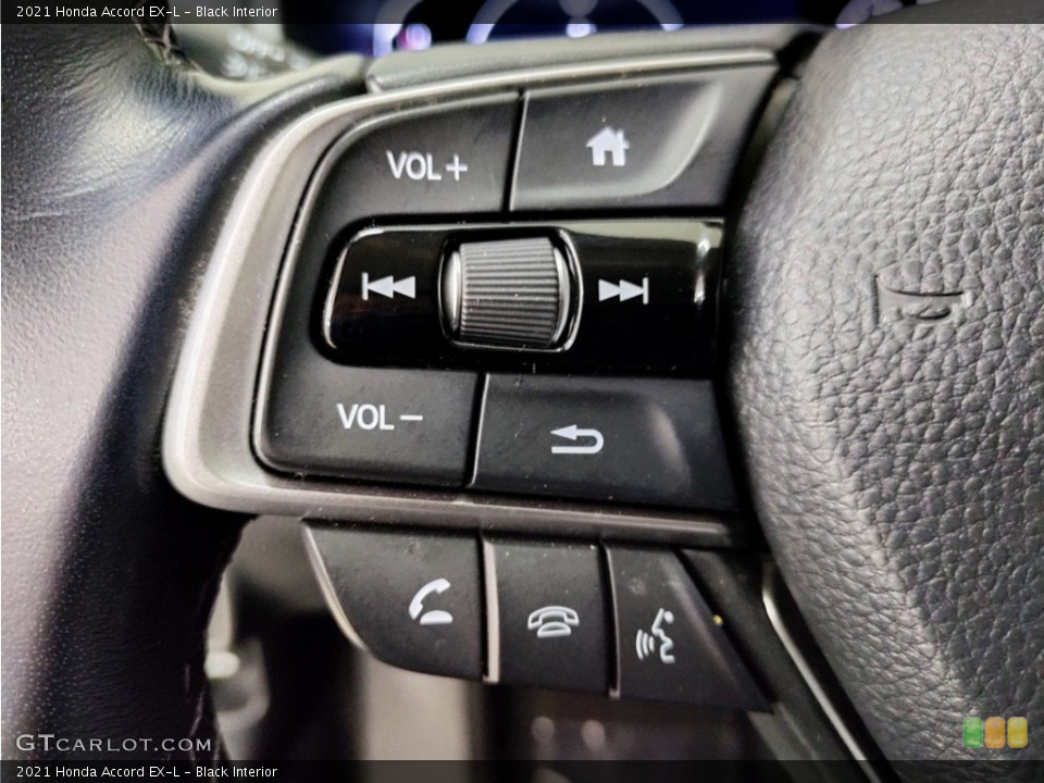 Black Interior Steering Wheel for the 2021 Honda Accord EX-L #146184951