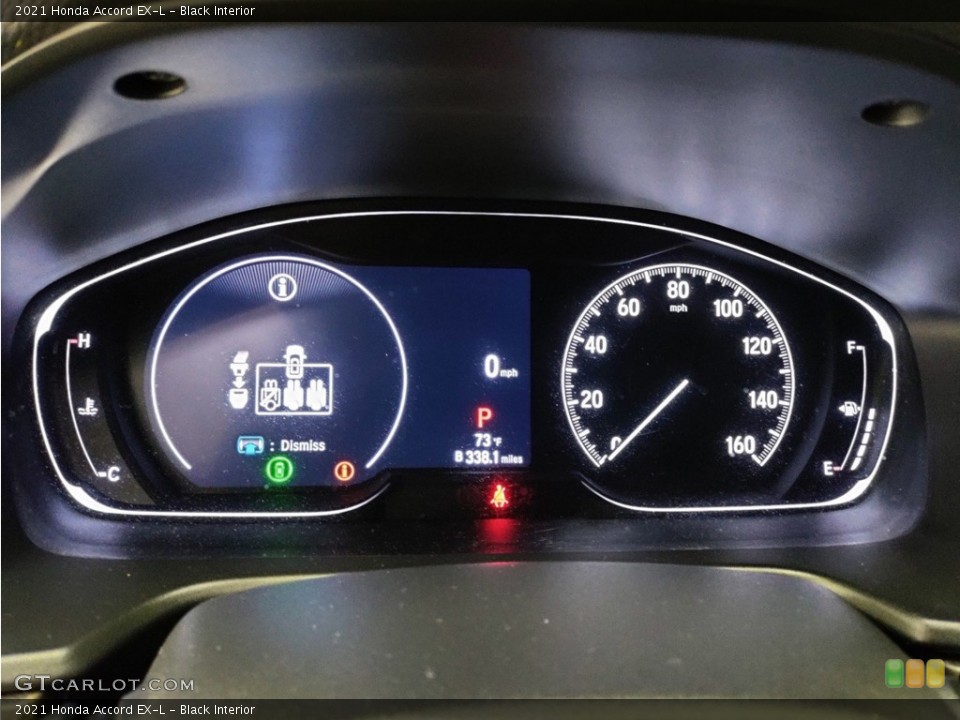 Black Interior Gauges for the 2021 Honda Accord EX-L #146185005