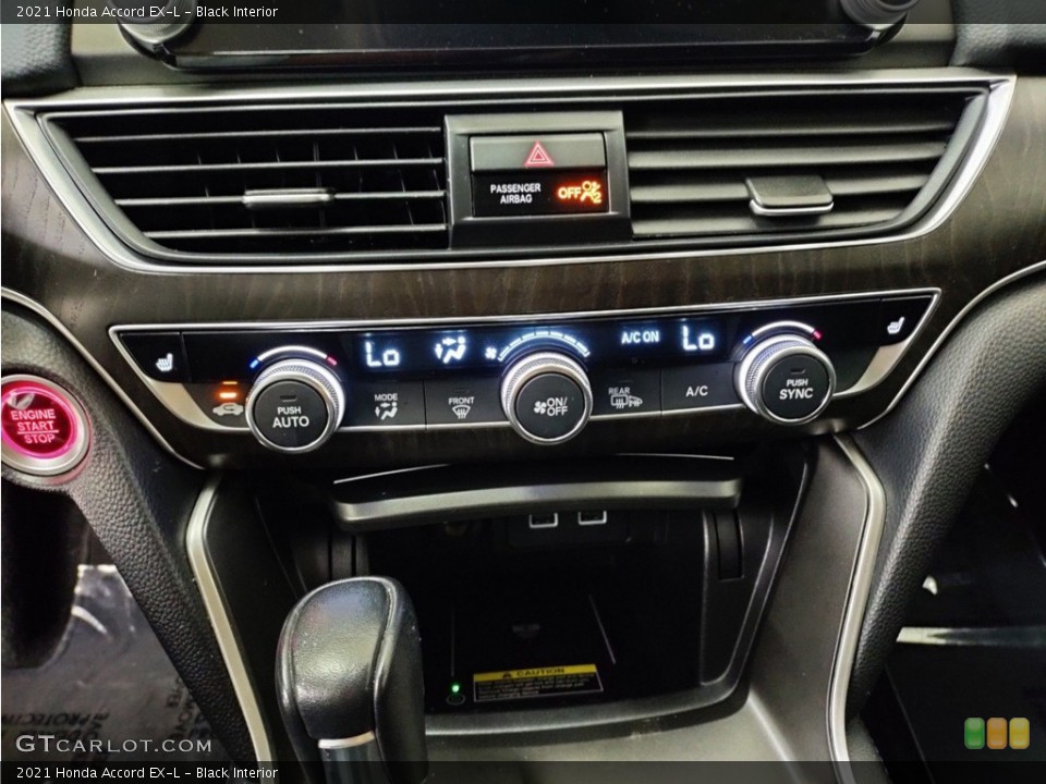 Black Interior Controls for the 2021 Honda Accord EX-L #146185146