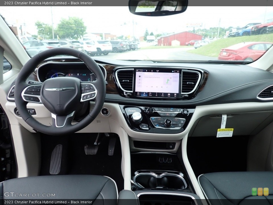 Black Interior Dashboard for the 2023 Chrysler Pacifica Hybrid Limited #146185422