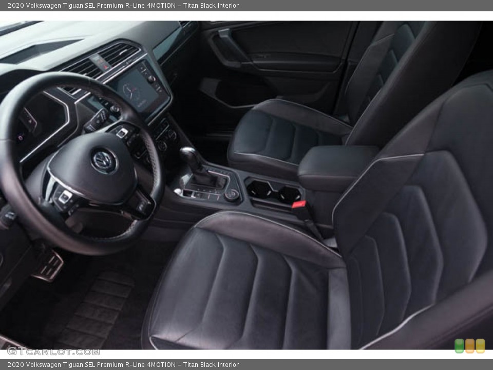 Titan Black Interior Photo for the 2020 Volkswagen Tiguan SEL Premium R-Line 4MOTION #146185458
