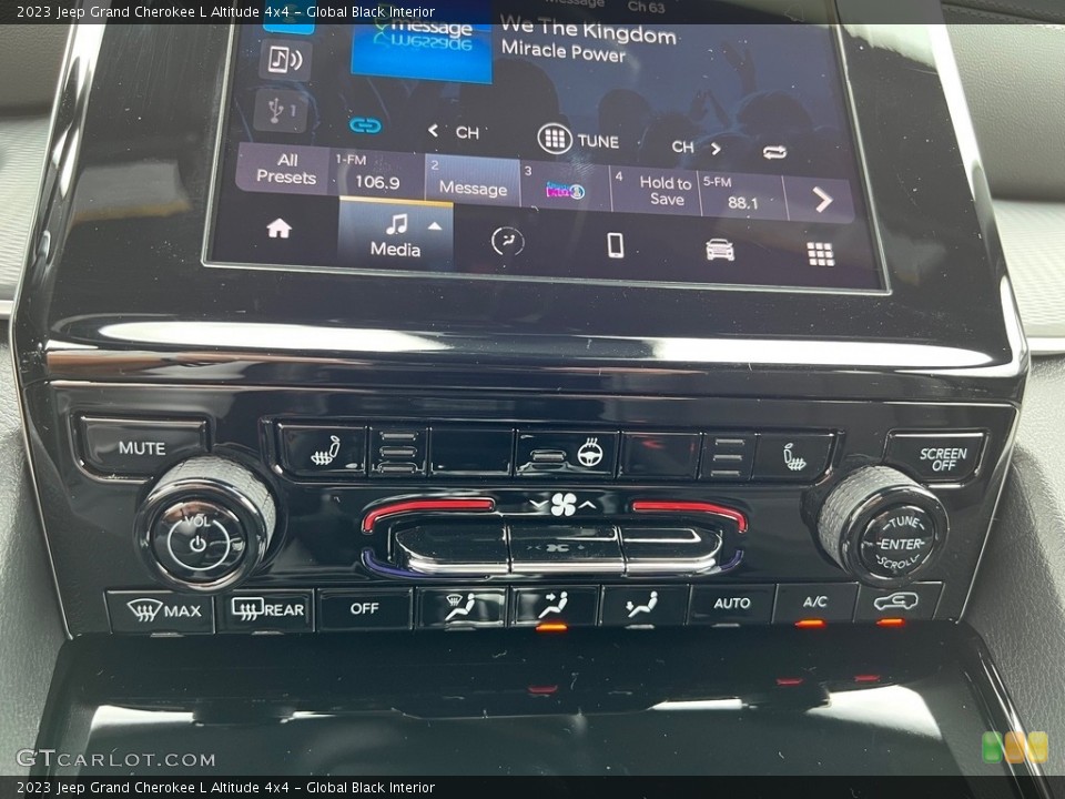 Global Black Interior Controls for the 2023 Jeep Grand Cherokee L Altitude 4x4 #146185614