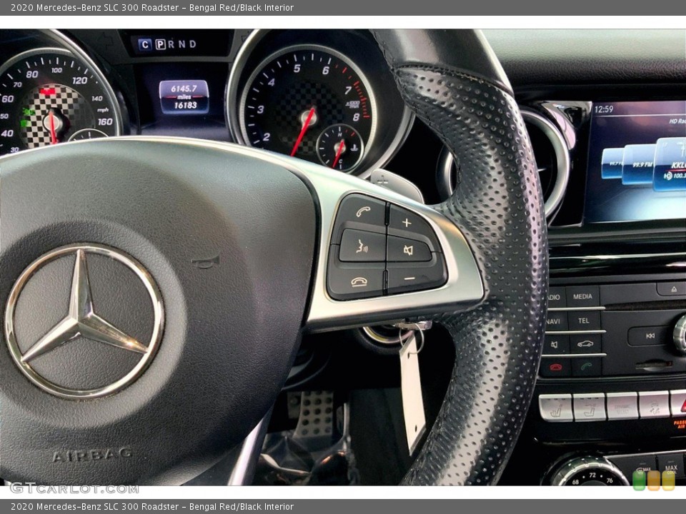 Bengal Red/Black Interior Steering Wheel for the 2020 Mercedes-Benz SLC 300 Roadster #146186202