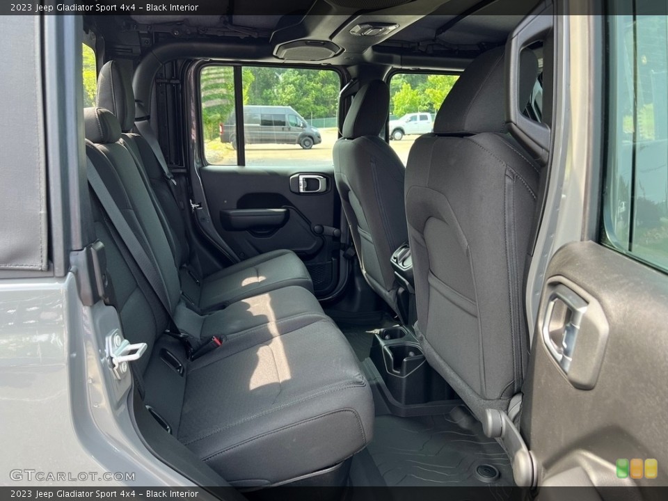 Black Interior Rear Seat for the 2023 Jeep Gladiator Sport 4x4 #146186935