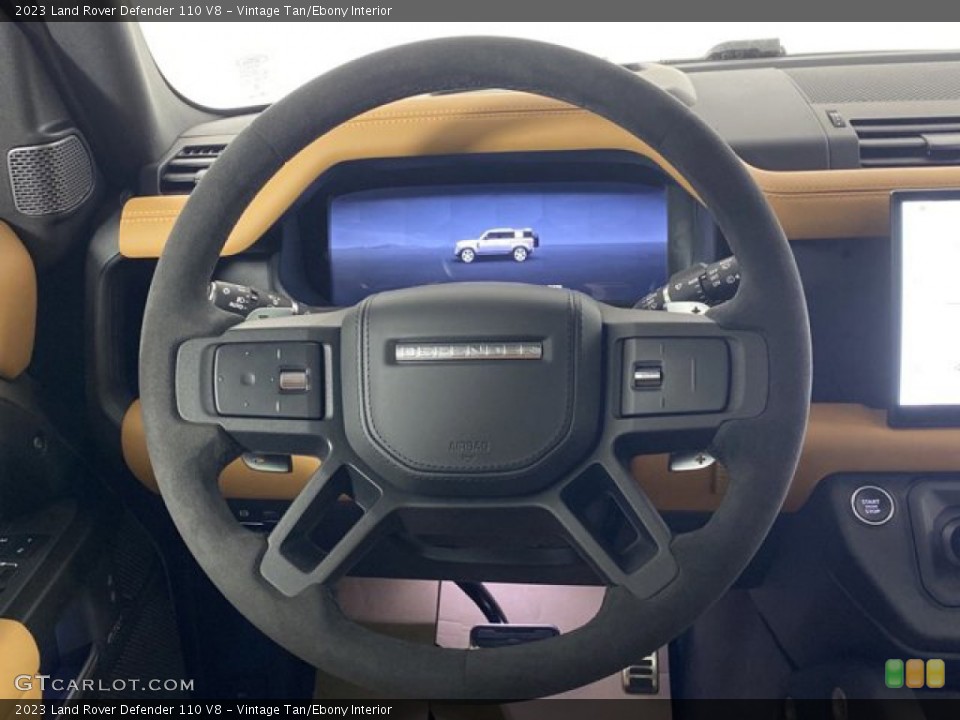 Vintage Tan/Ebony Interior Steering Wheel for the 2023 Land Rover Defender 110 V8 #146187044