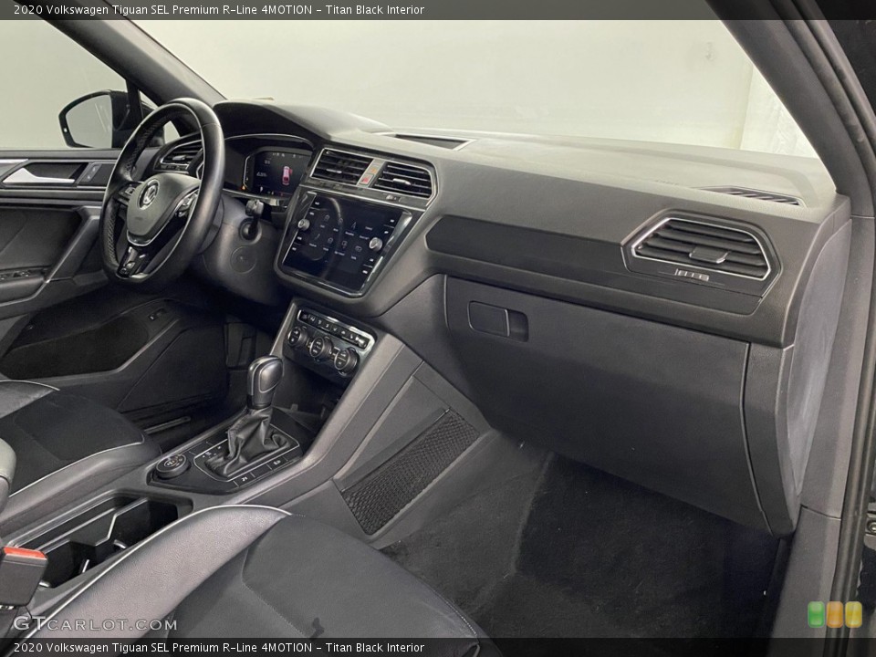Titan Black Interior Dashboard for the 2020 Volkswagen Tiguan SEL Premium R-Line 4MOTION #146187321