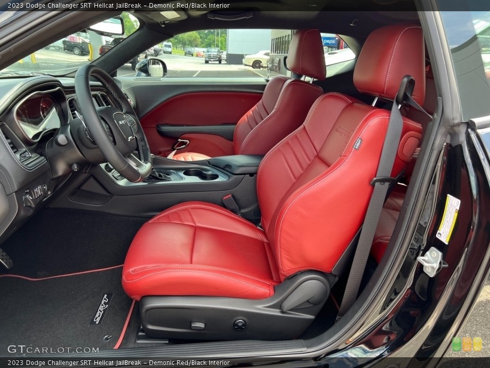 Demonic Red/Black Interior Photo for the 2023 Dodge Challenger SRT Hellcat JailBreak #146187567