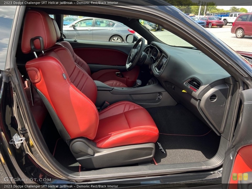 Demonic Red/Black Interior Front Seat for the 2023 Dodge Challenger SRT Hellcat JailBreak #146187699