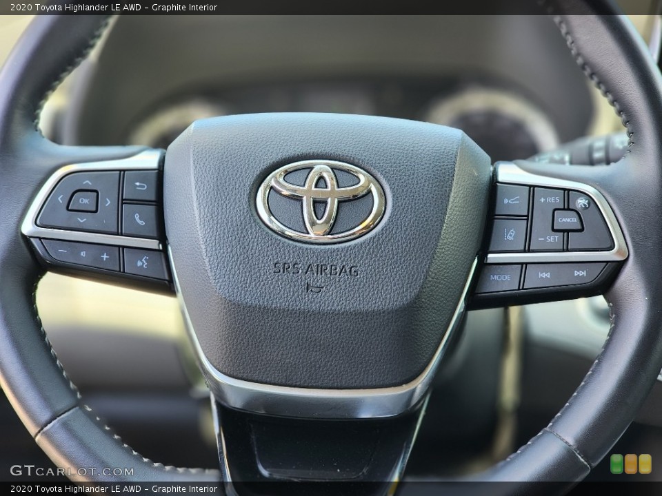 Graphite Interior Steering Wheel for the 2020 Toyota Highlander LE AWD #146188143