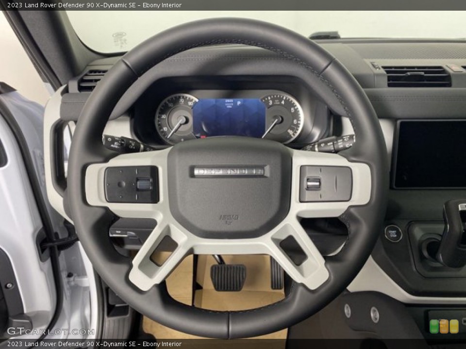 Ebony Interior Steering Wheel for the 2023 Land Rover Defender 90 X-Dynamic SE #146188152