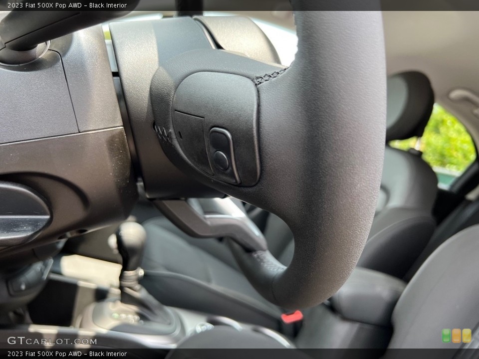 Black Interior Steering Wheel for the 2023 Fiat 500X Pop AWD #146188326
