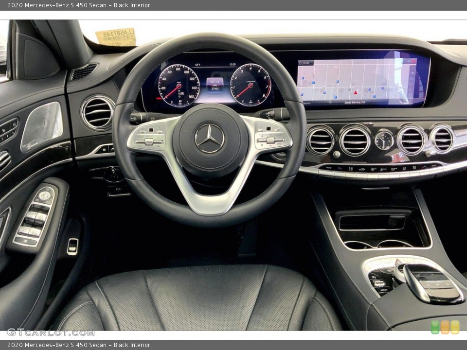 Black Interior Dashboard for the 2020 Mercedes-Benz S 450 Sedan #146188356