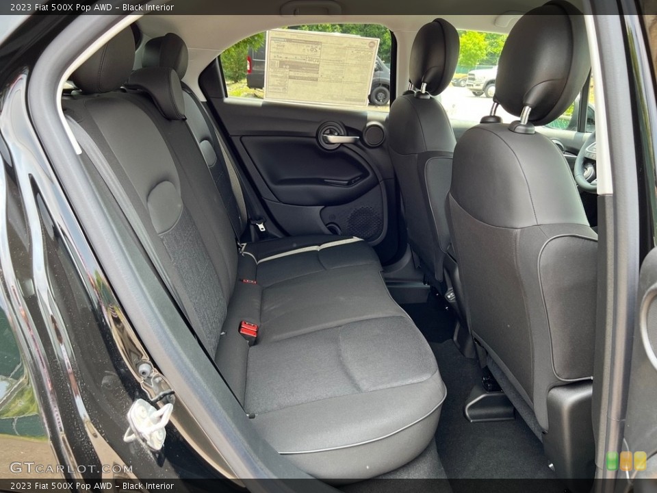 Black Interior Rear Seat for the 2023 Fiat 500X Pop AWD #146188406