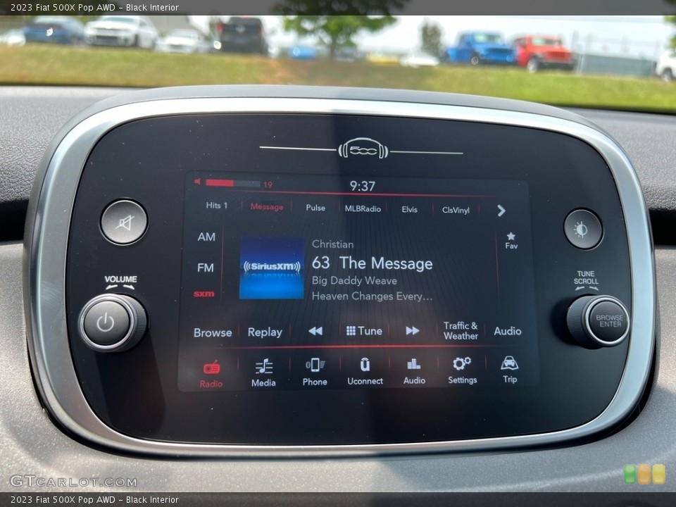 Black Interior Audio System for the 2023 Fiat 500X Pop AWD #146188525