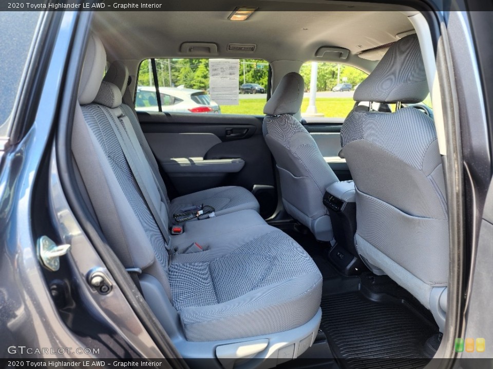 Graphite Interior Rear Seat for the 2020 Toyota Highlander LE AWD #146188560