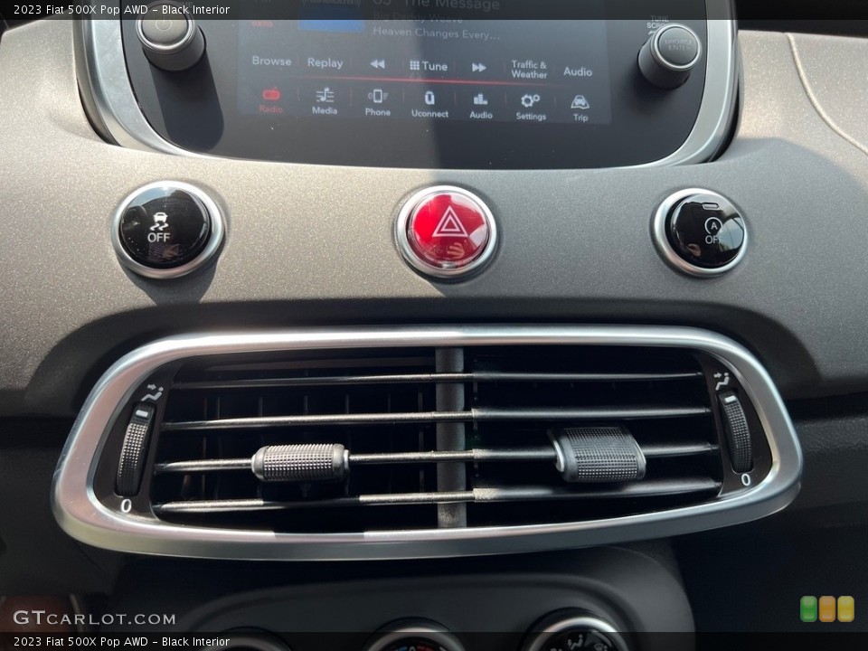 Black Interior Controls for the 2023 Fiat 500X Pop AWD #146188581