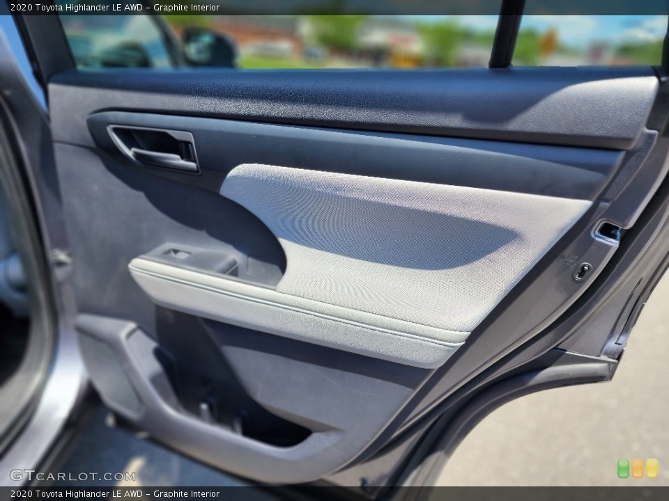 Graphite Interior Door Panel for the 2020 Toyota Highlander LE AWD #146188584