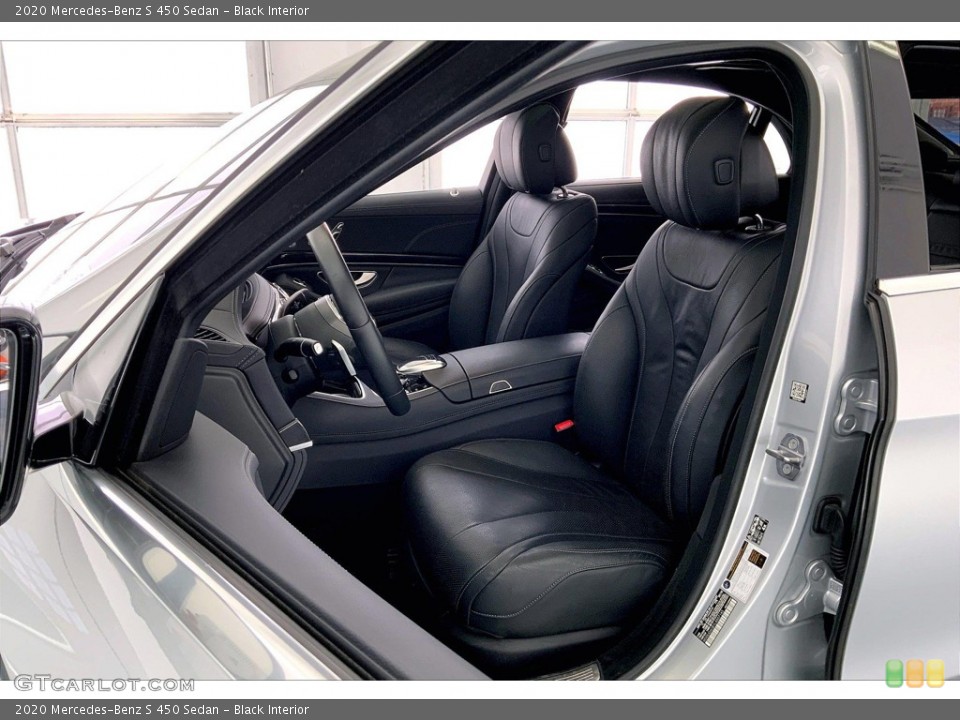 Black Interior Front Seat for the 2020 Mercedes-Benz S 450 Sedan #146188698
